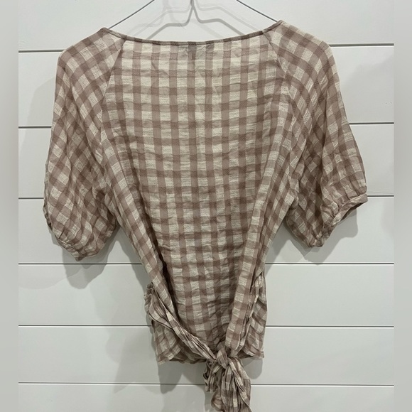 Madewell Sweetheart Gingham Wrap Top - Picture 5 of 6